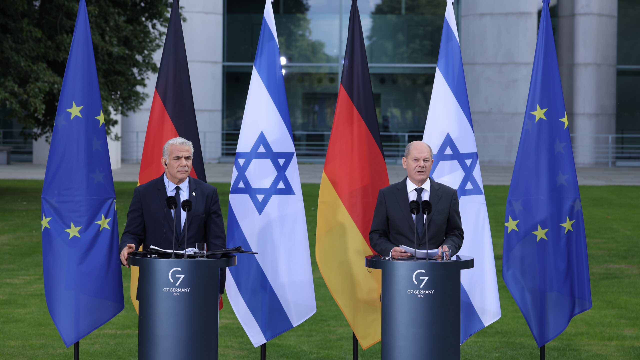 Israeli Prime Minister Yair Lapid Visits Germany