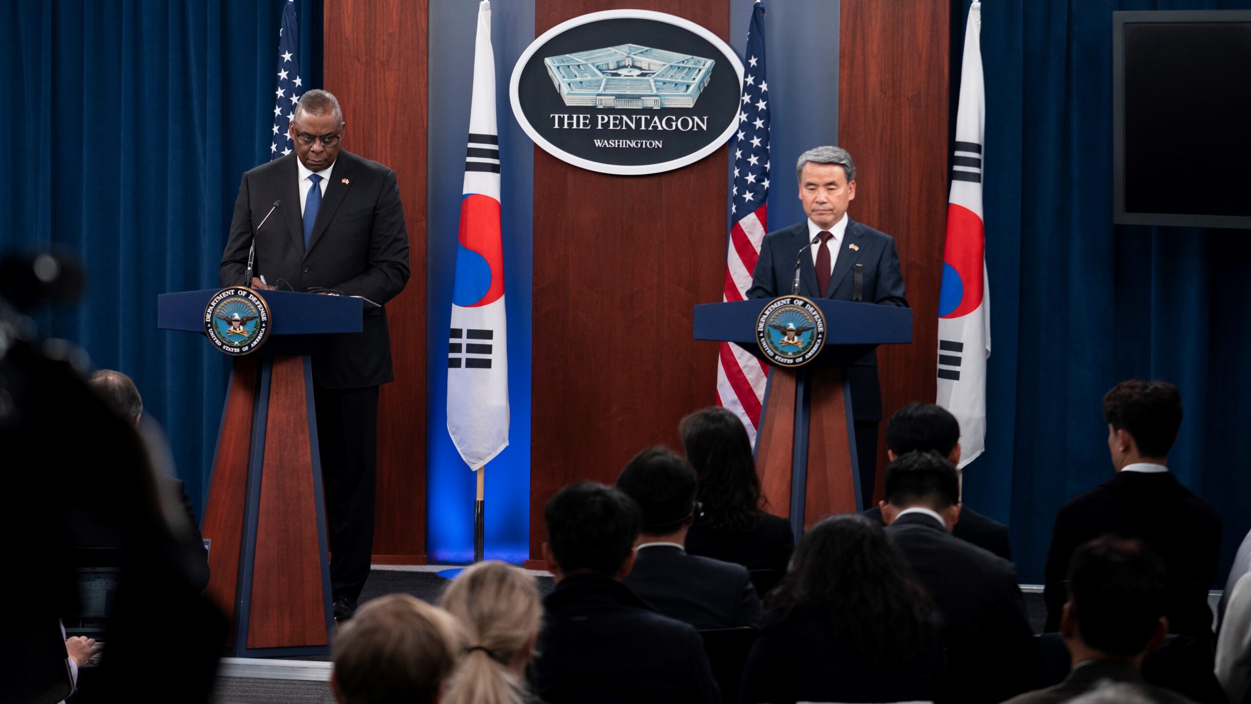 Secretary Austin and Korean Defense Minster Lee Jong-Sup Hold News Conference at Pentagon