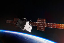 Artists rendering of Boeing's WGS-11+, an upgraded version of the Space Force's Wideband Global Satcom military communications satellites (Boeing)
