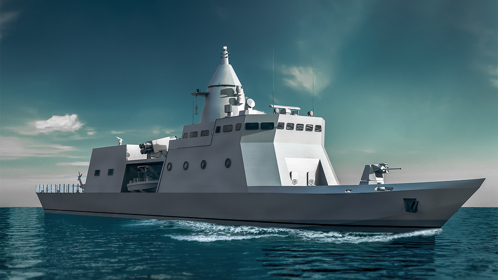 Abu Dhabi Ship Building unveils new design for longest corvette