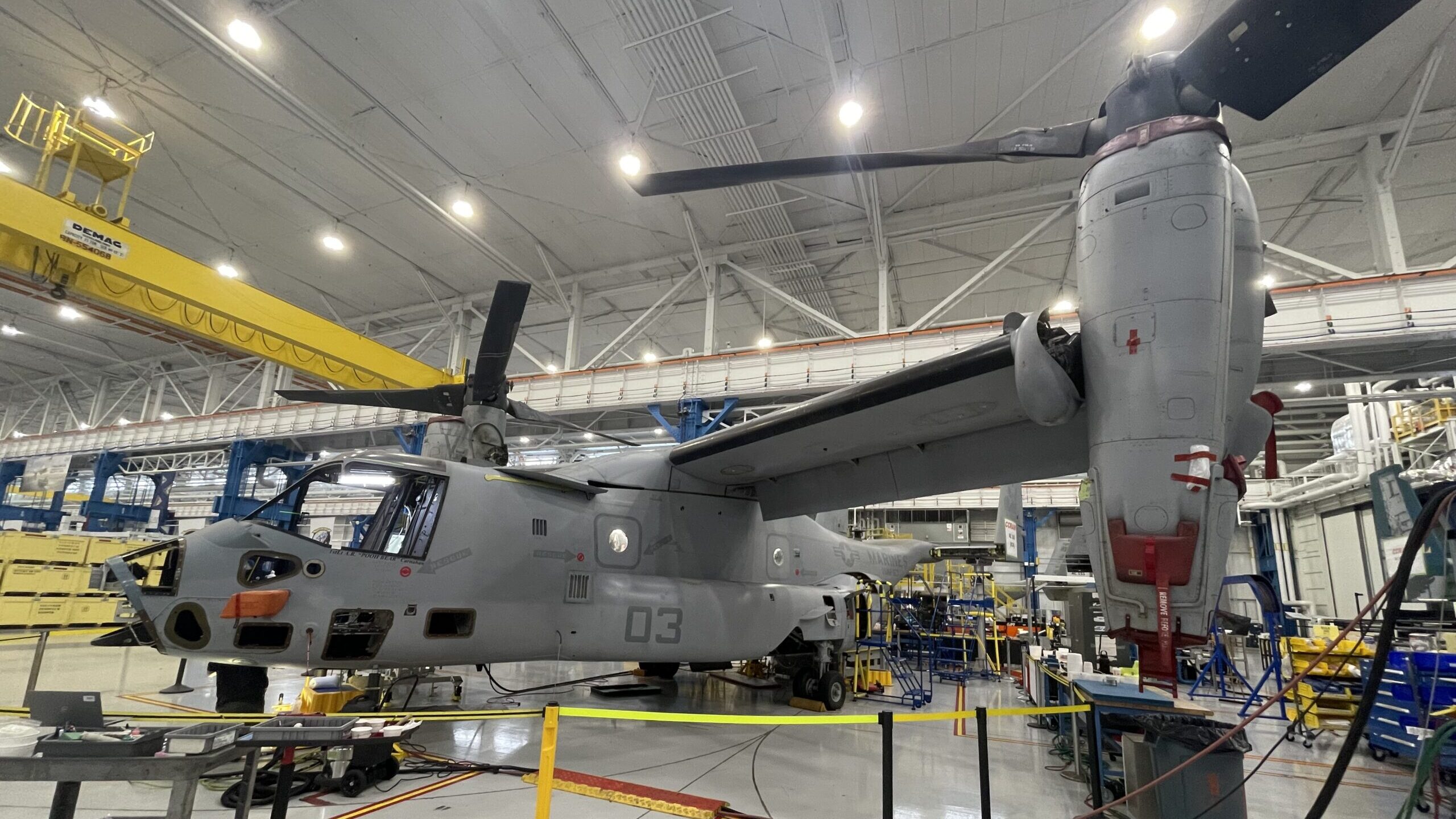 V-22 on production line