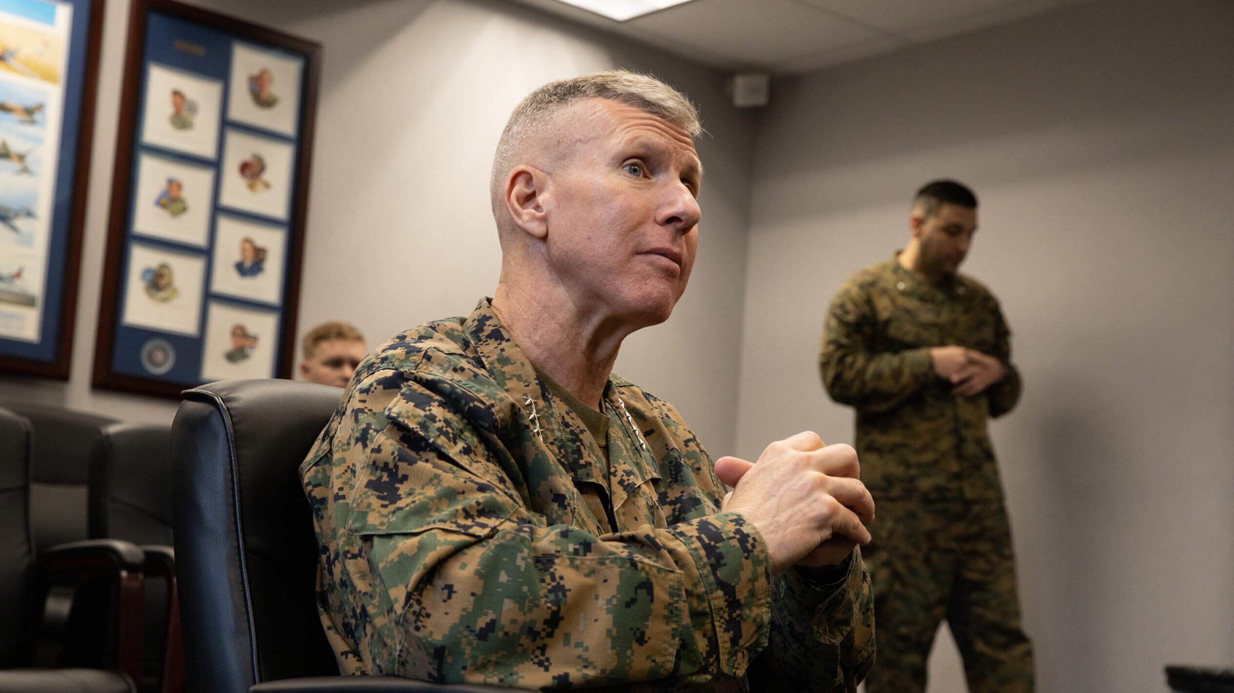 With Gen. Smith hospitalized, a 3-star is in command of Marine Corps