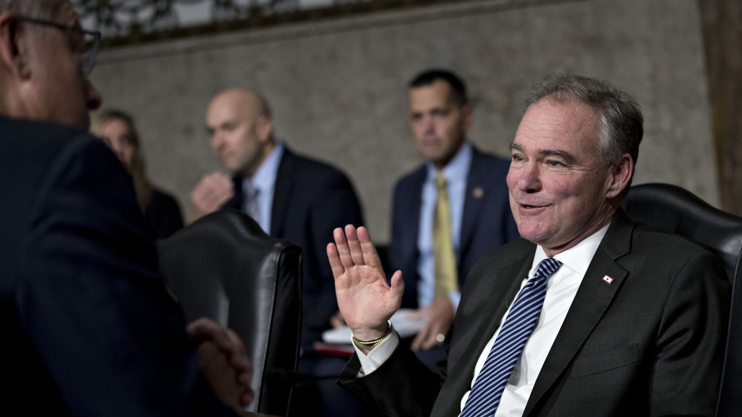 With ‘robust’ waiver, Kaine says ‘Buy America’ requirements won’t hamstring Navy shipbuilding