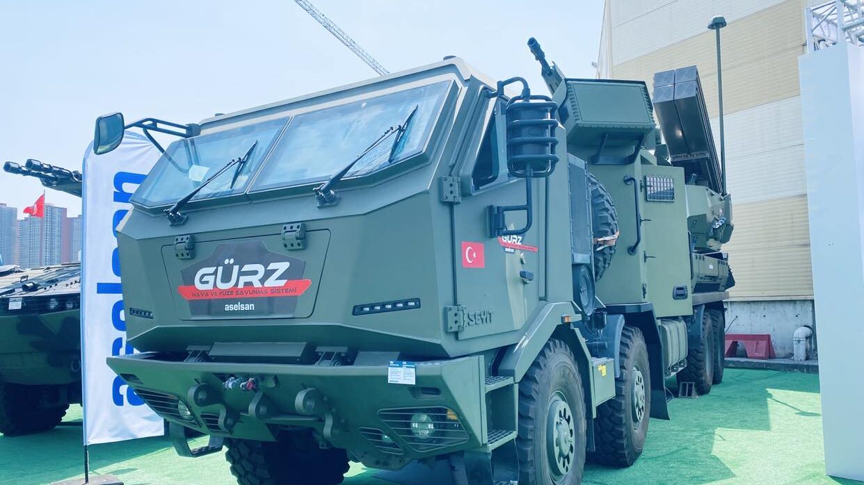 Gurz air defense system unveiled by Aselsan at IDEF 2023