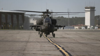 The 3rd Combat Aviation Brigade fields the AH-64E Apache.