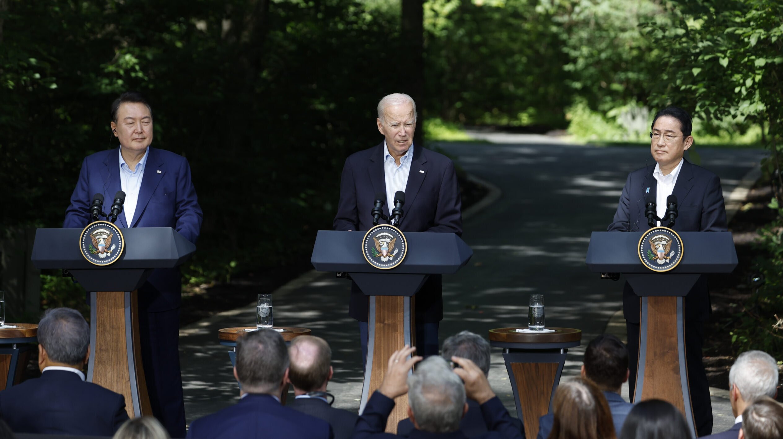 President Biden Hosts Japan And South Korea’s Leaders At Camp David