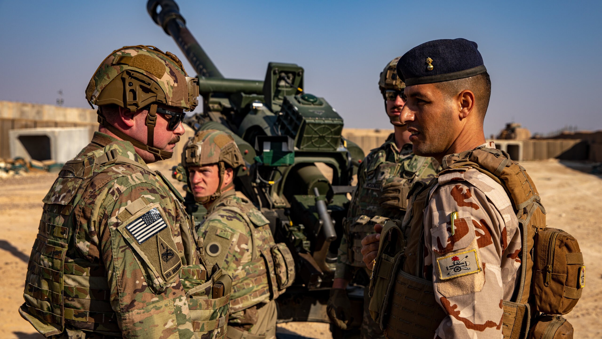 Task Force Reaper, in support of Combined Joint Task Force – Operation Inherent Resolve, joint training exercise with Iraqi 8th Army Artillery Soldiers