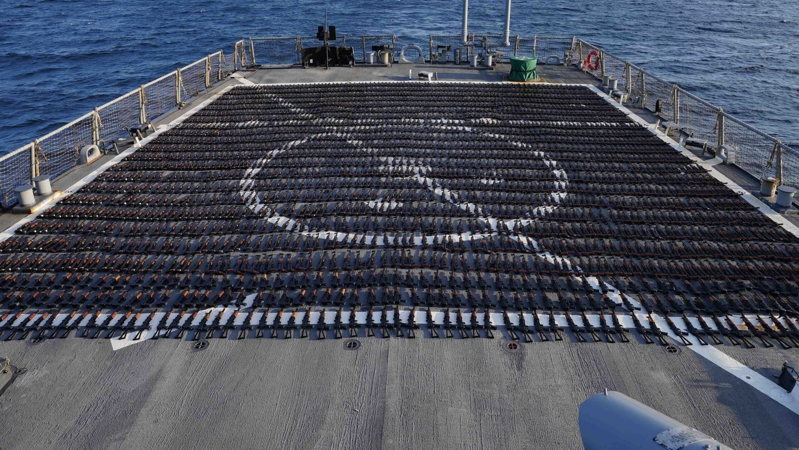 U.S. Navy Intercepts More Than 2,000 Assault Rifles Shipped from Iran