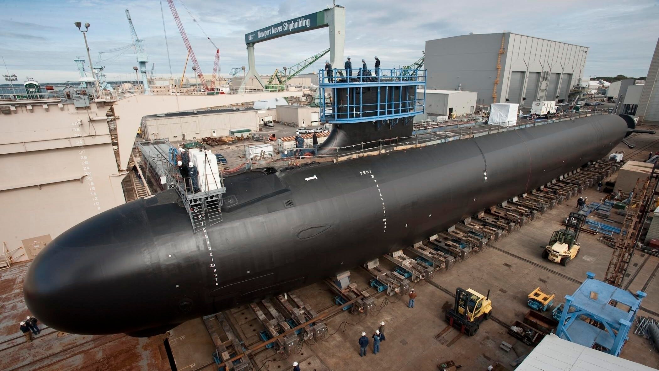 Submarine under construction