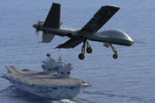 UK Royal Navy completes Mojave UAS flight and recovery from Prince of Wales aircraft carrier