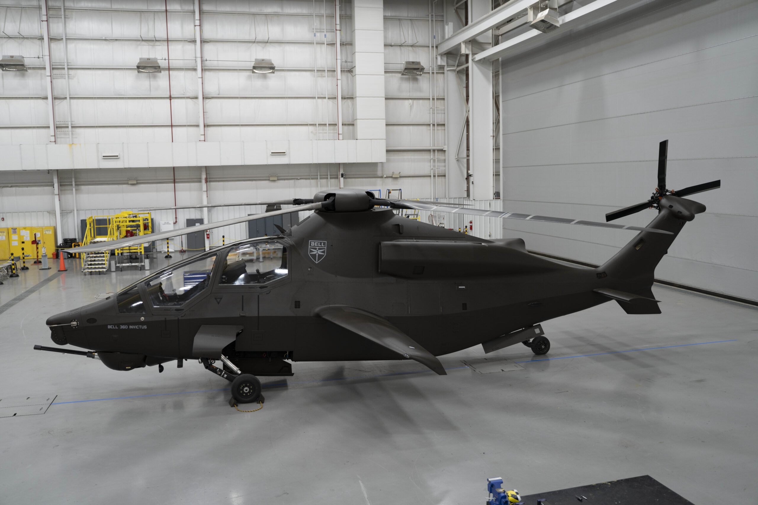 Third parties will be able to plug and play their capabilities onto the Bell 360 Invictus for the Army’s FARA program, enabling competition and affordability. (FARA photo by Bell Textron.)