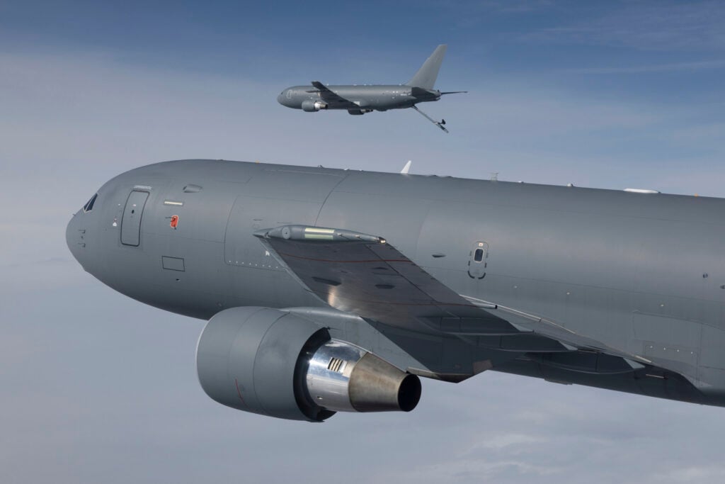 KC-46 tanker refuels second KC-46