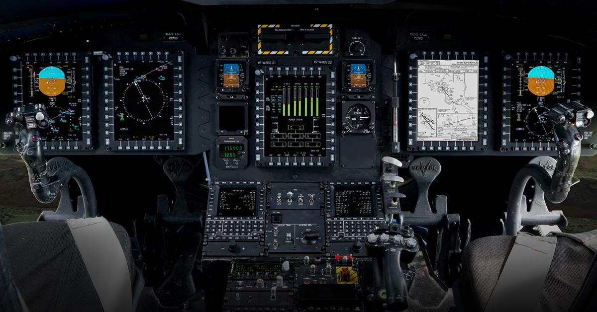 Collins has outfitted the CH-47F cockpit with its Common Avionics Architecture System (CAAS) to integrate multiple systems and optimize performance. (Photo courtesy of Collins)