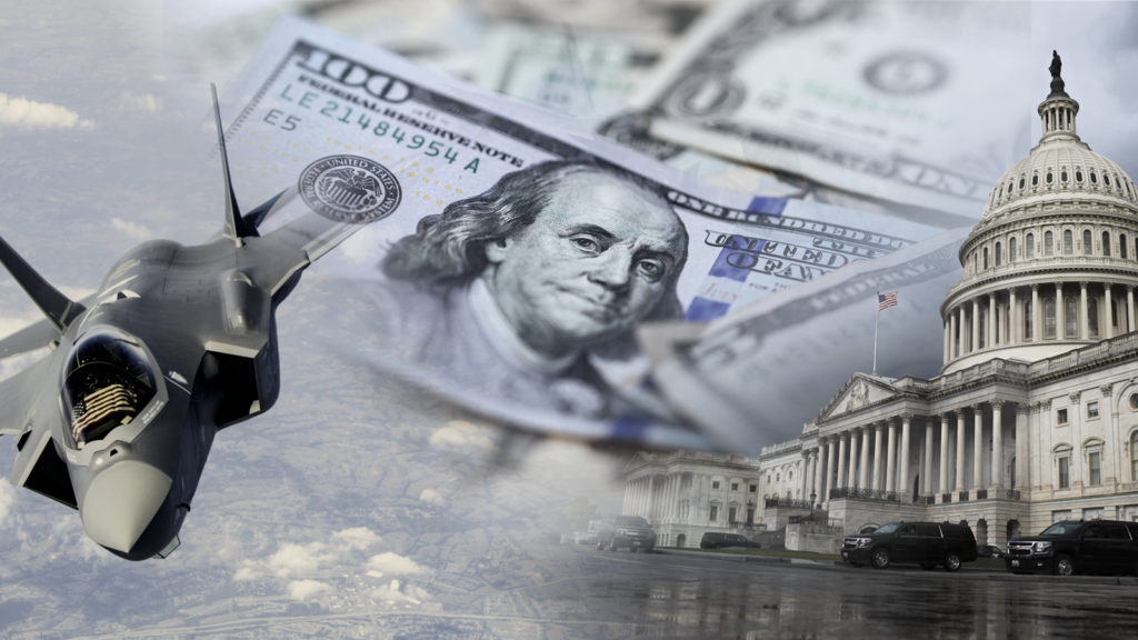 An F-35, $100 bill and the Capitol