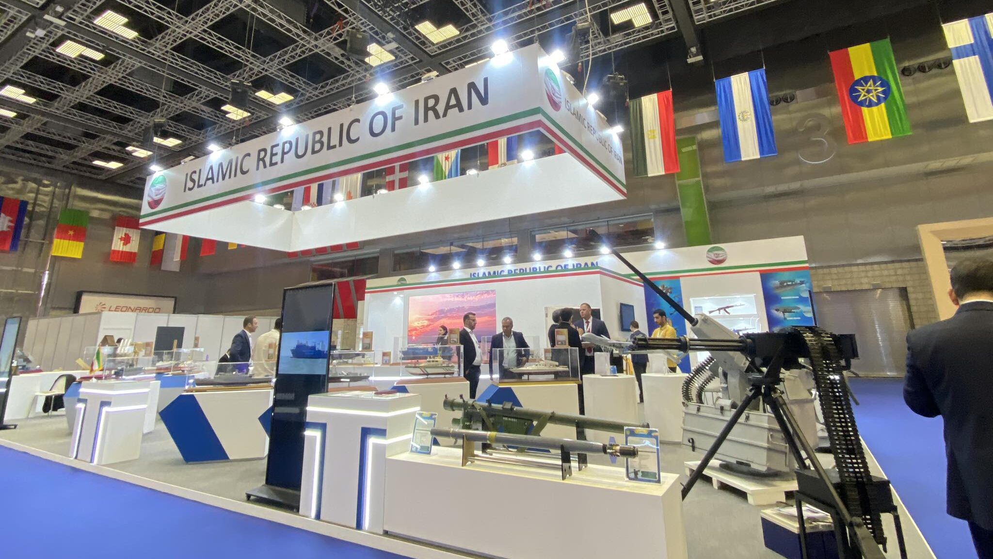 Iran stand at nternational Maritime Defence Exhibition and Conference (DIMDEX 2024) in Qatar