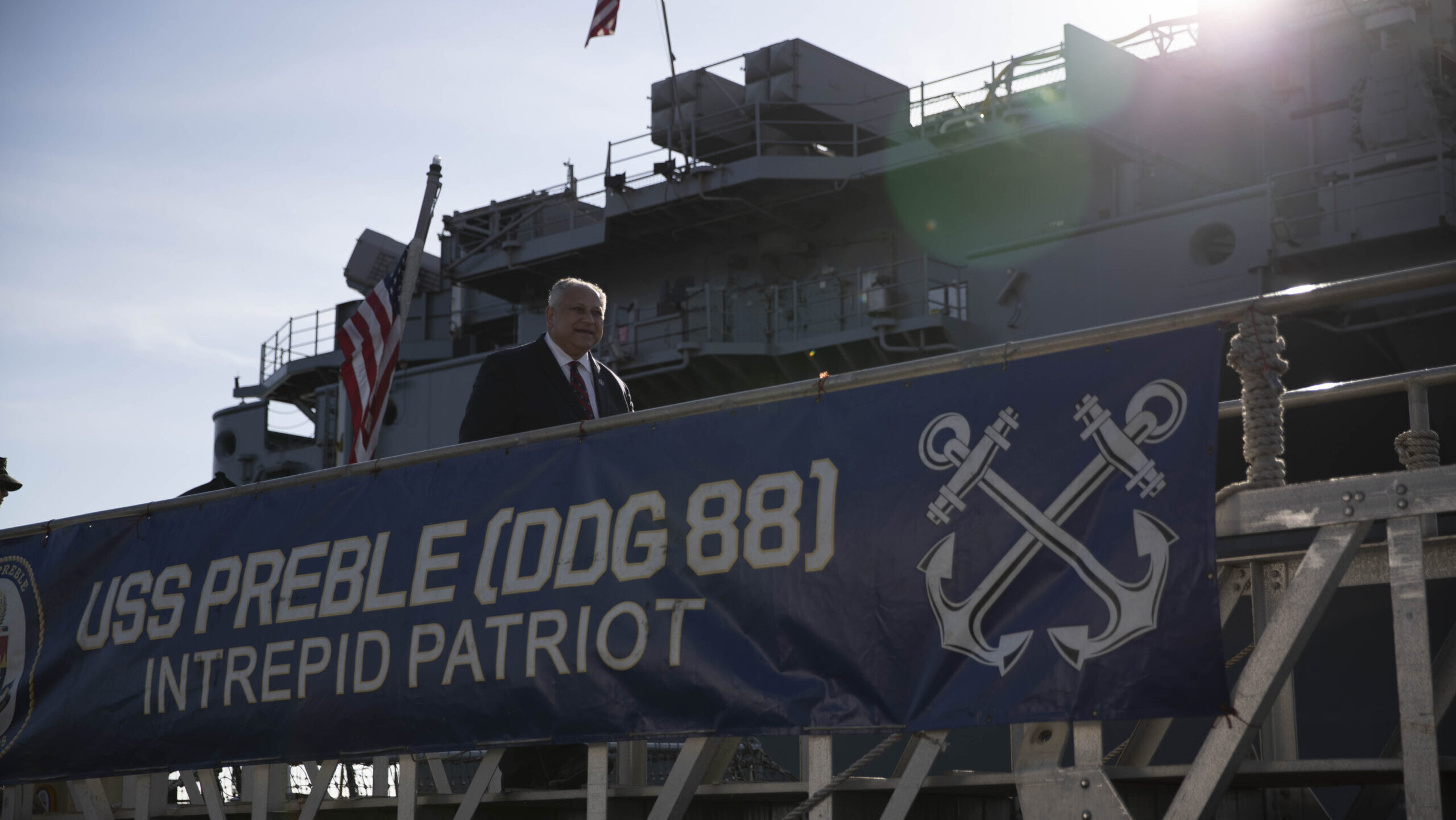 Secretary of the Navy Carlos Del Toro Tours USS Preble