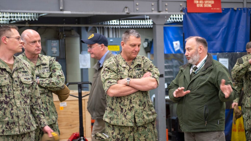 Rear Adm. Pappano Visits TRFB