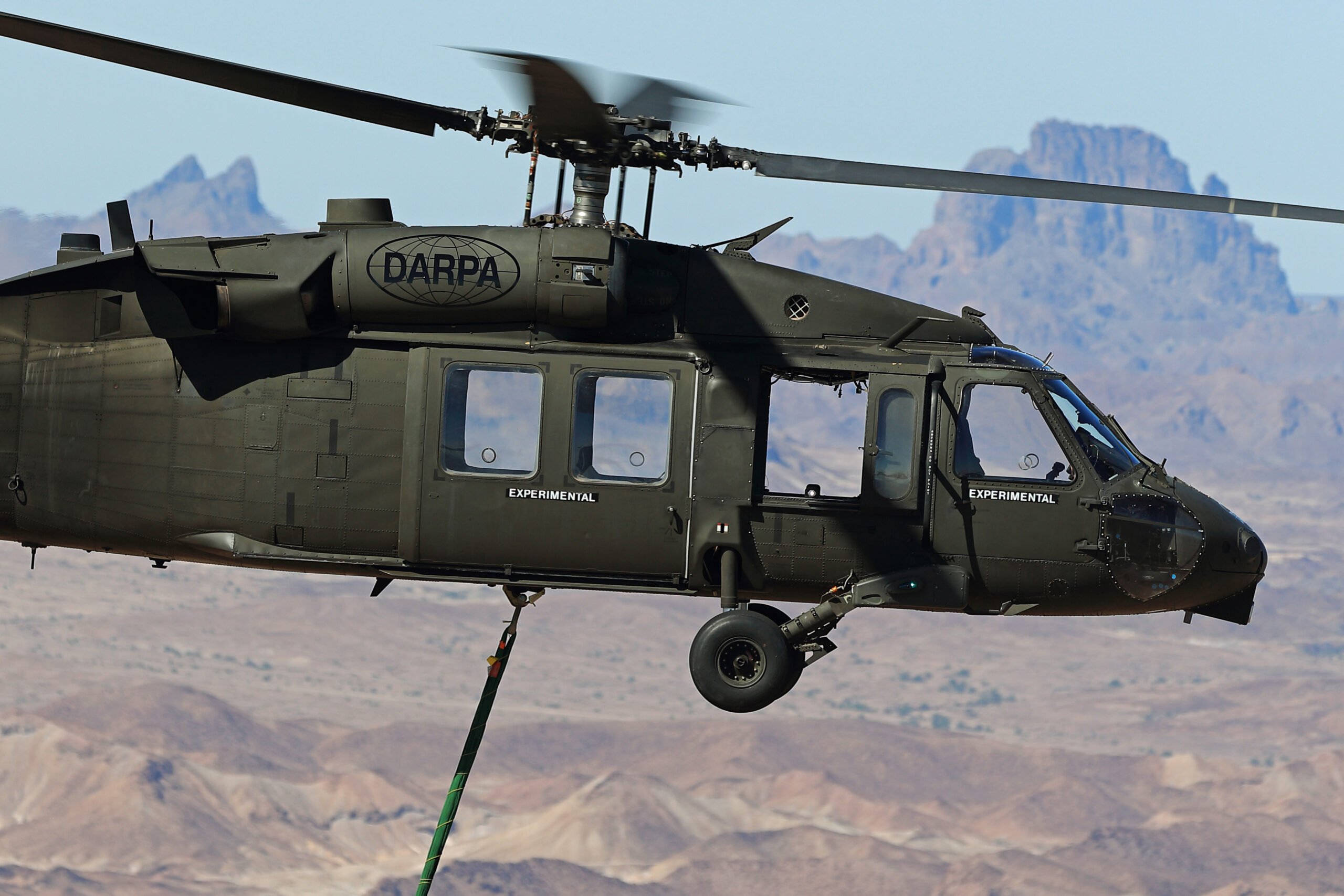 DARPA and Lockheed Martin Sikorsky fly the optionally piloted Black Hawk, which includes the MATRIX autonomy solution. (Lockheed Martin photo)