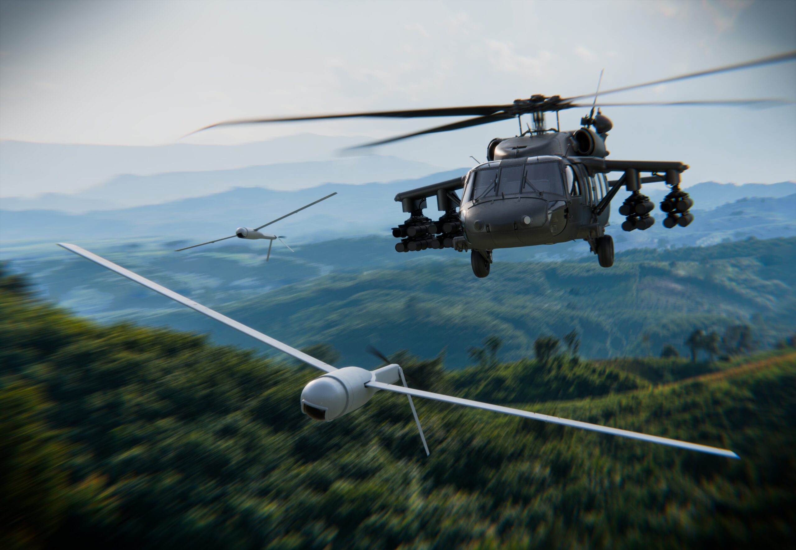 Lockheed Martin Sikorsky’s modernization efforts for the Black Hawk are largely focused on the ITEP engine, MOSA with the digital backbone, and launched effects. (Lockheed Martin graphic)