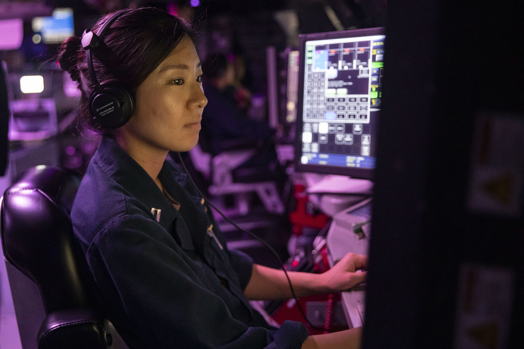 Sailors Stand Watch Aboard USS John Finn (DDG 113)